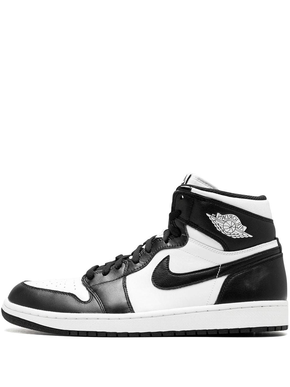 Nikee Jordan Retro 1 High Panda Black White Surplus Semi UA Leather Shine
