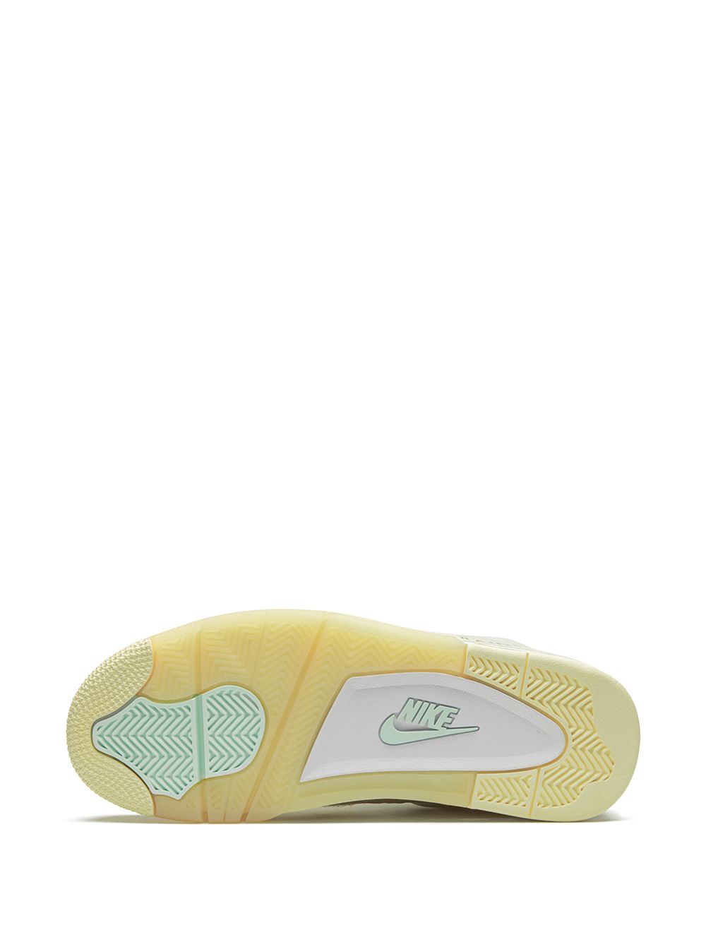 Jordan Retro 4 Offf Whitee SAIL CREAM for her Semi UA