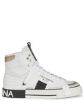 Dolce Gabbana Custom 2 Zer0 Panelled High Top White Black