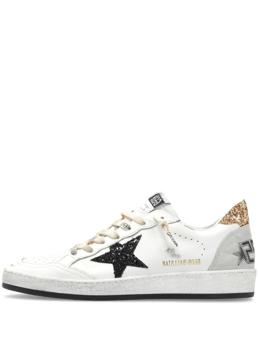 Golden Goose Ball star White Black Gold Ice