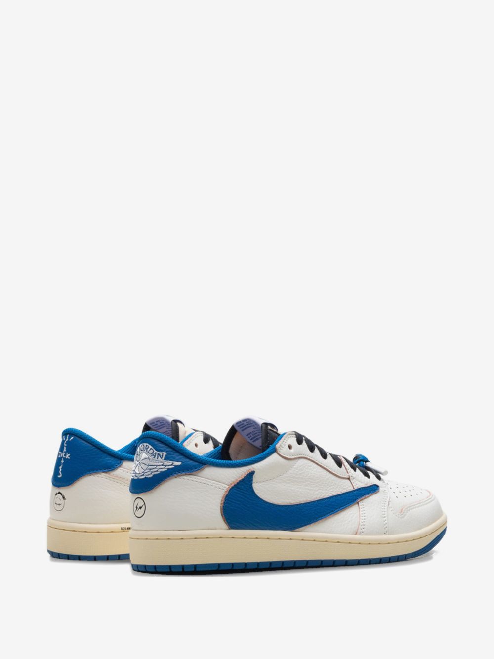 Nikee Air Jordan Retro 1 X Travis Scott Fragment Heat Of White Semi Ua Quality With Og Box