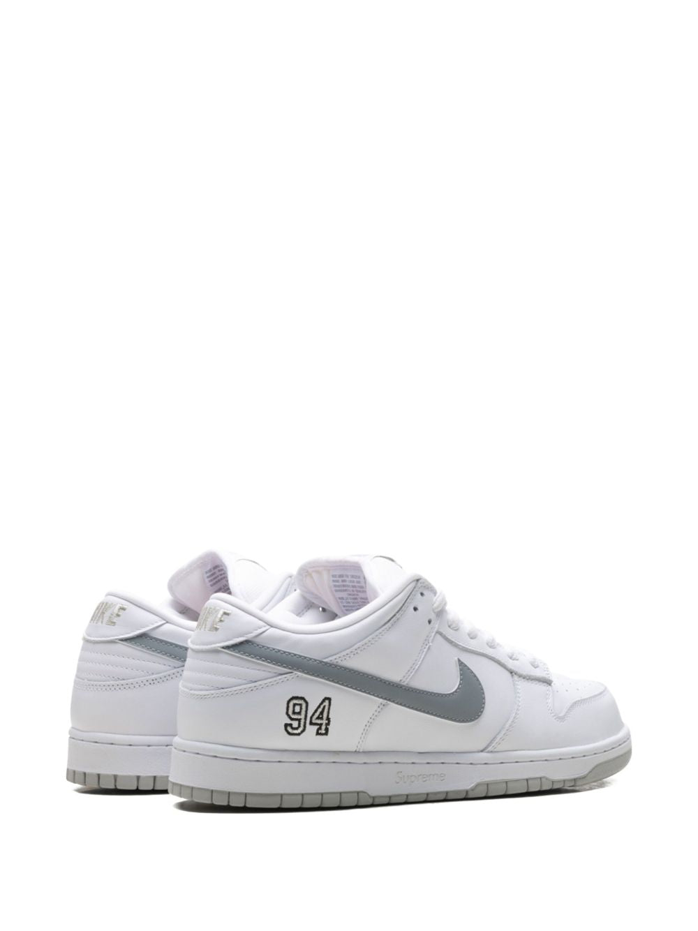 Supreme x Nikee SB Dunk Low White Grey
