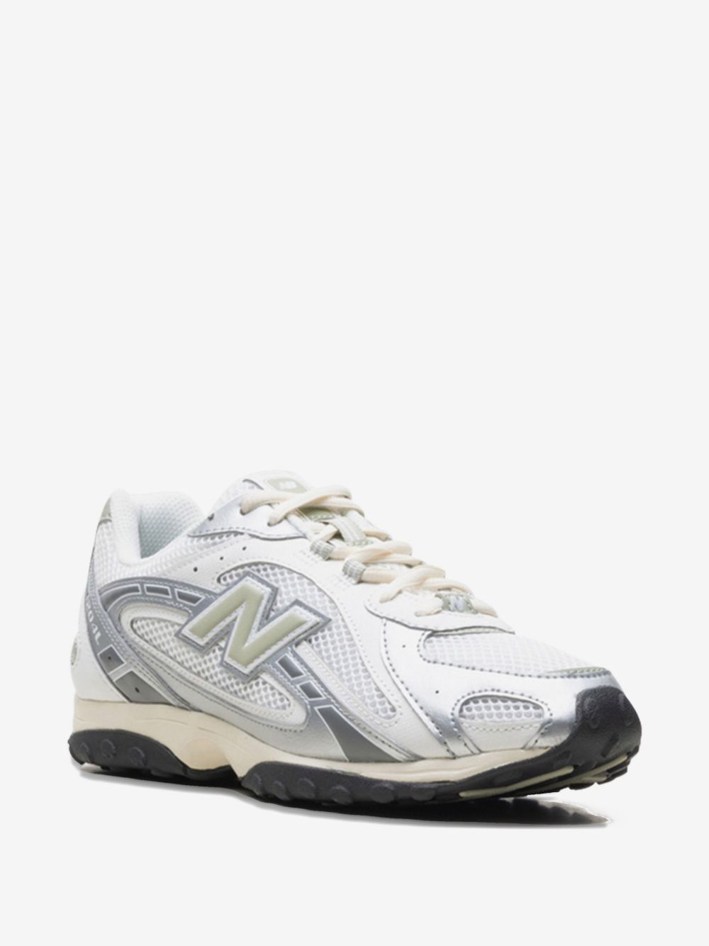 Newbalance 204L silver metallic white and brown