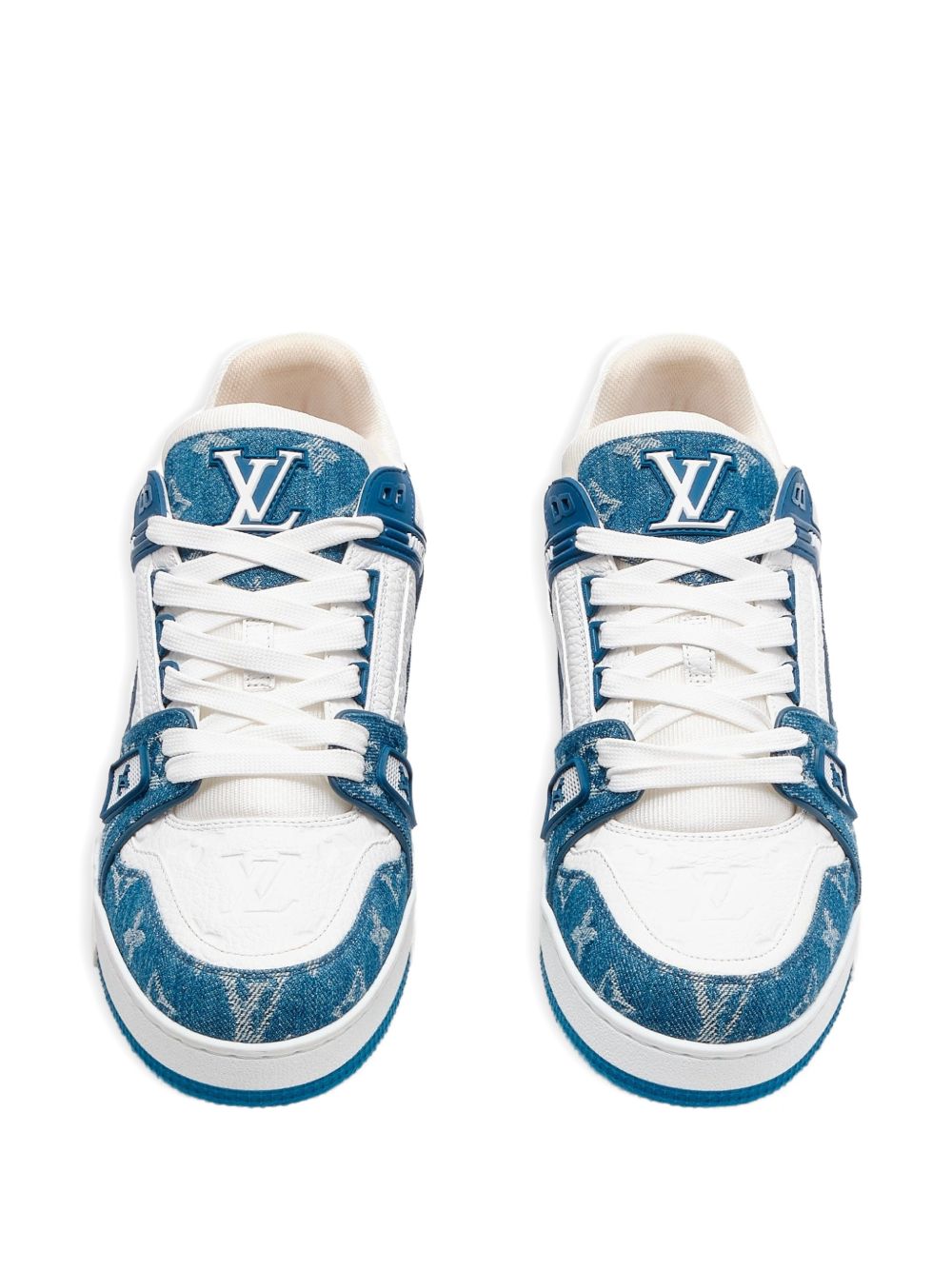 louiss vouittion trainer blue sneakers