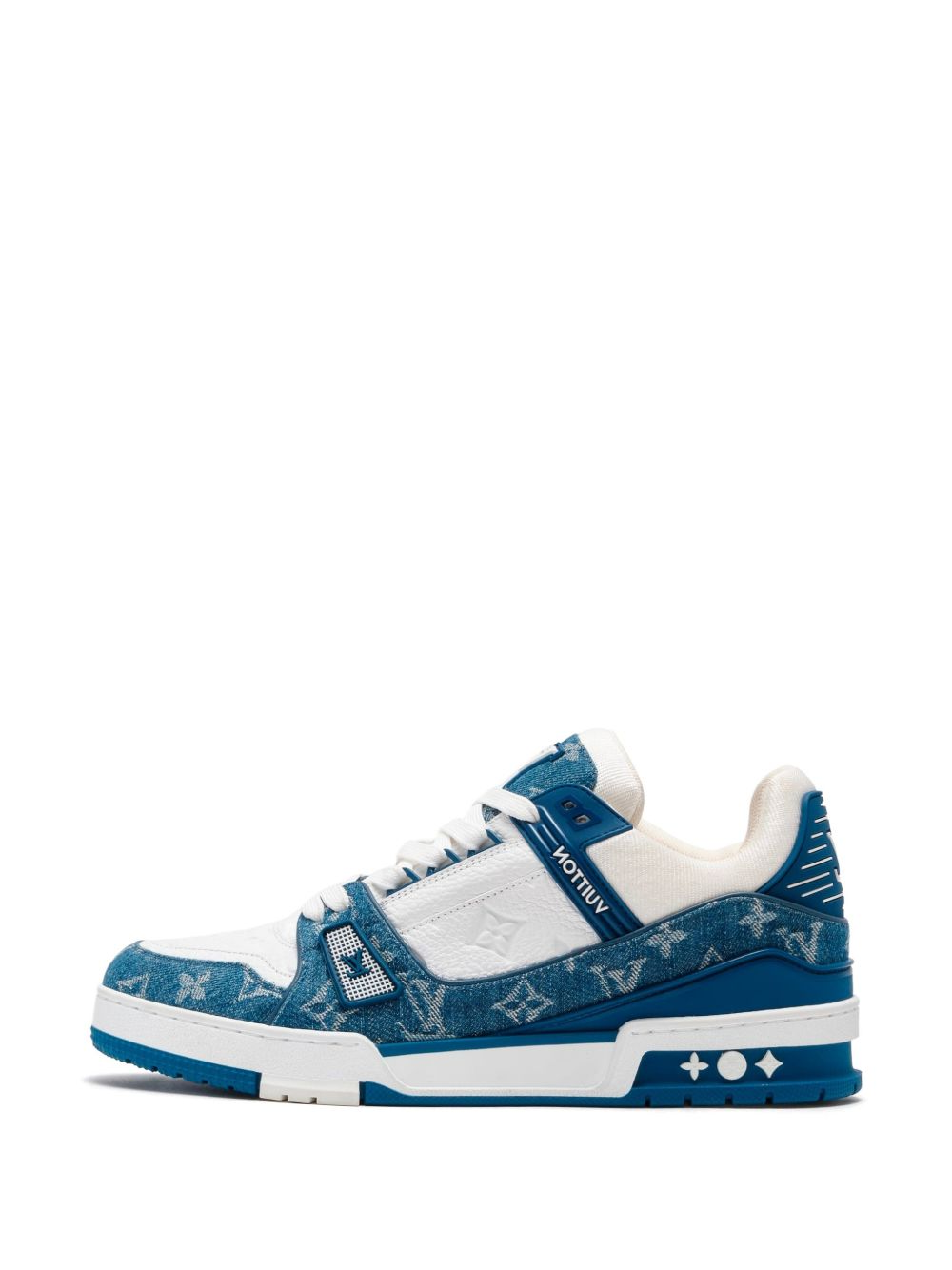 louiss vouittion trainer blue sneakers