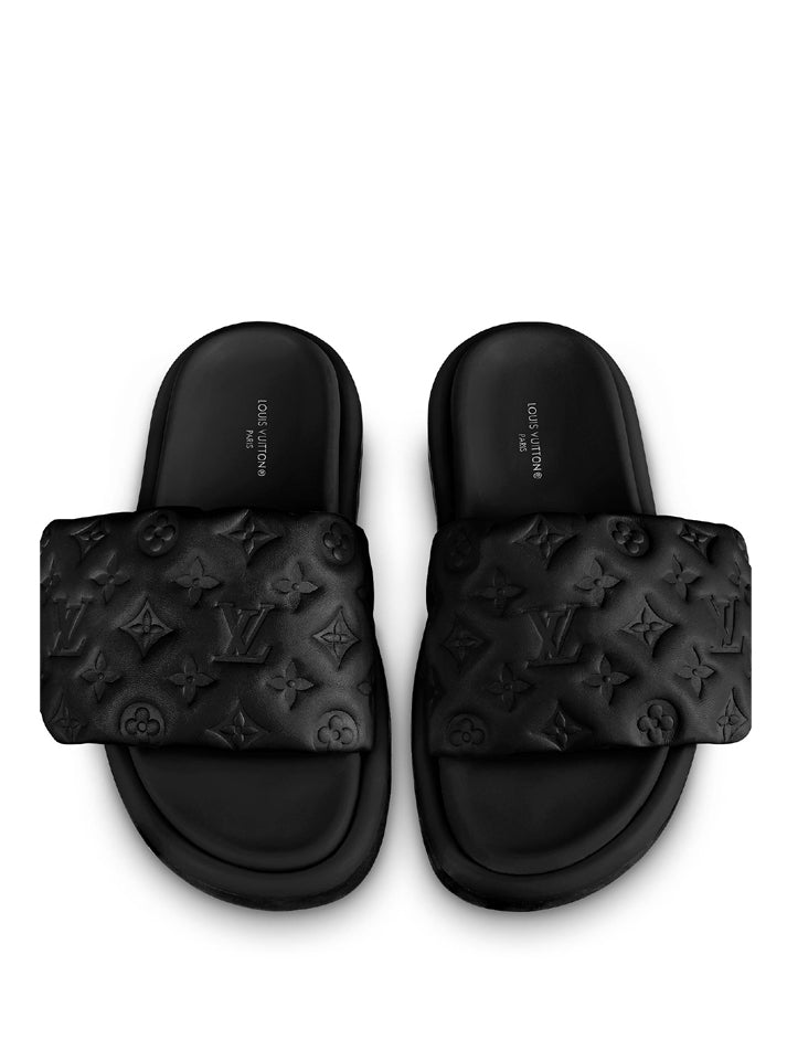 LV Louis Vuitton Waterfront Mule Black