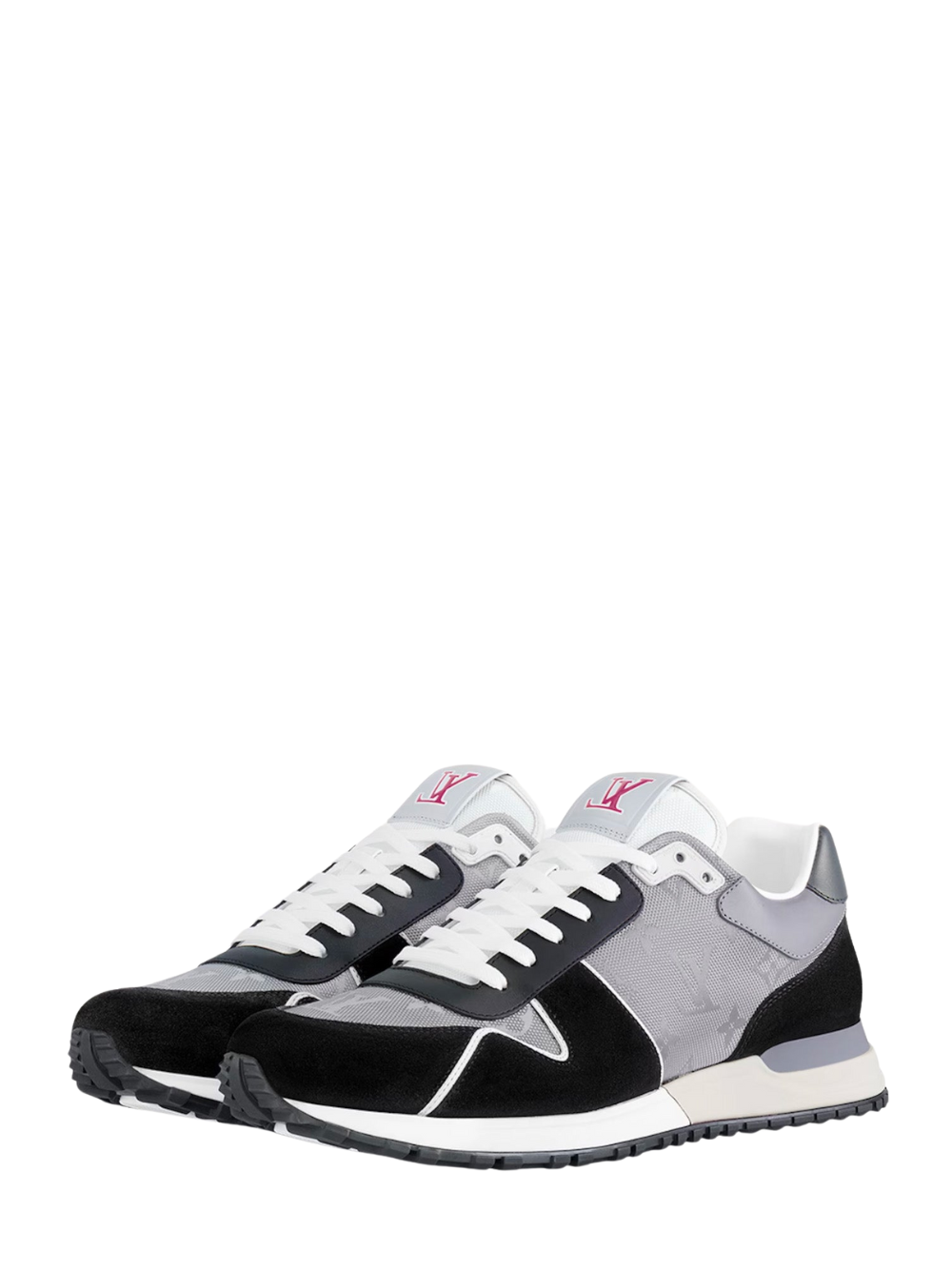Louis Vuitton LV Leather Calfskin white Black Fix
