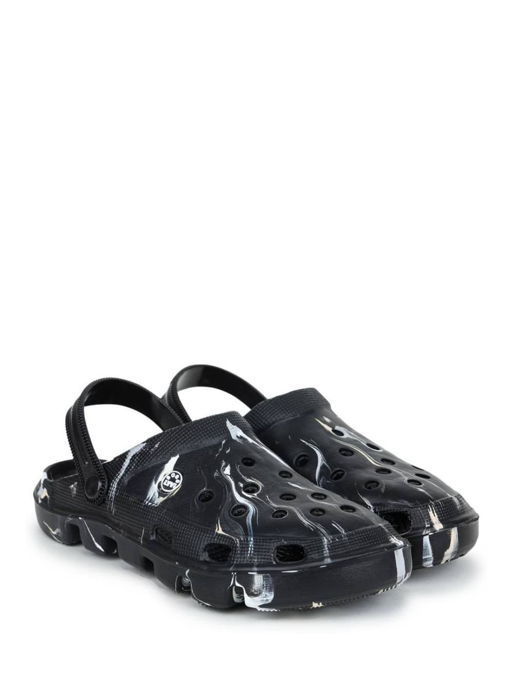 crocsclassic clog marbled black