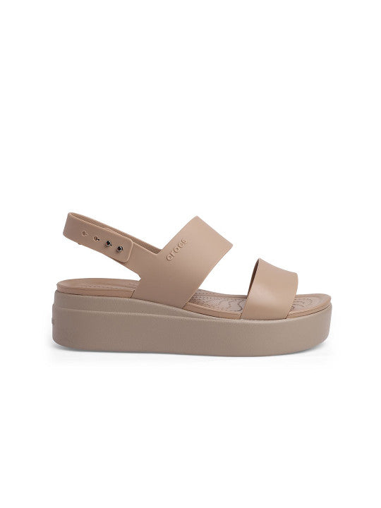 crocss Brooklyn Womens Wedge Sandals pink