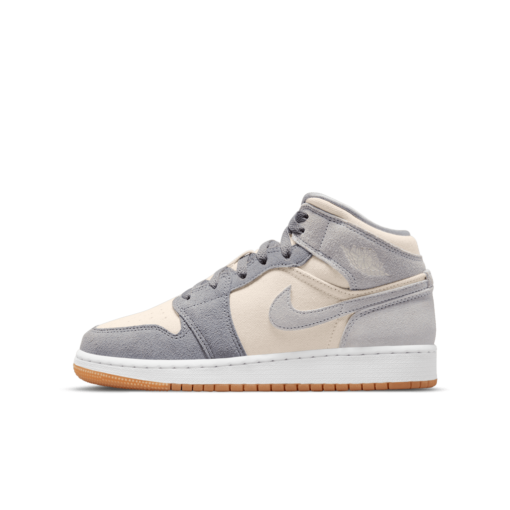 Air Jordan 1 Mid Coconut Milk Particle Grey