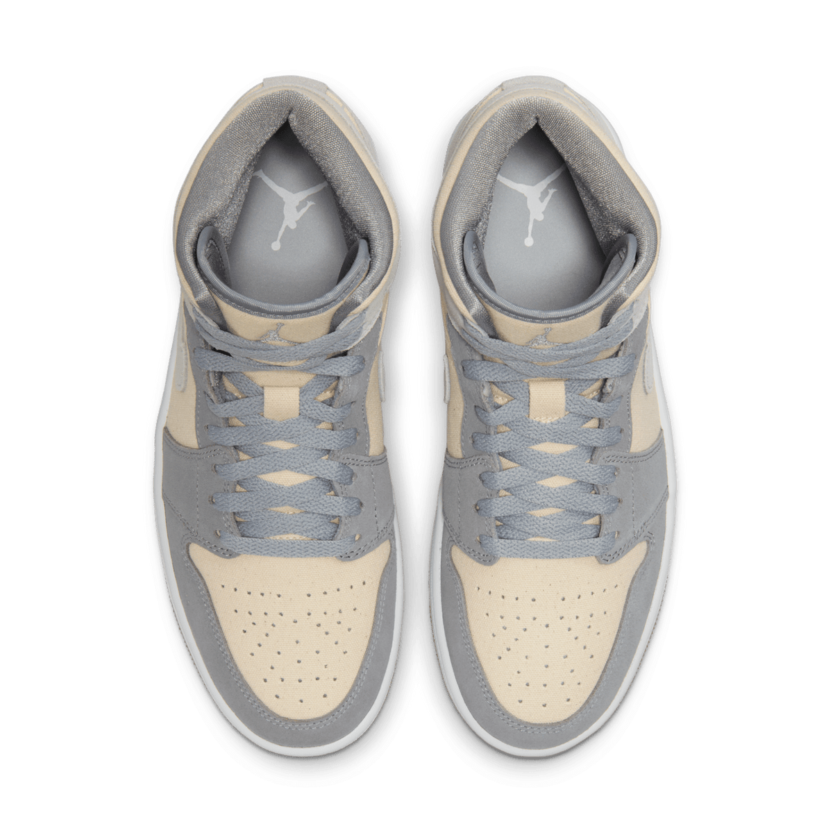 Air Jordan 1 Mid Coconut Milk Particle Grey