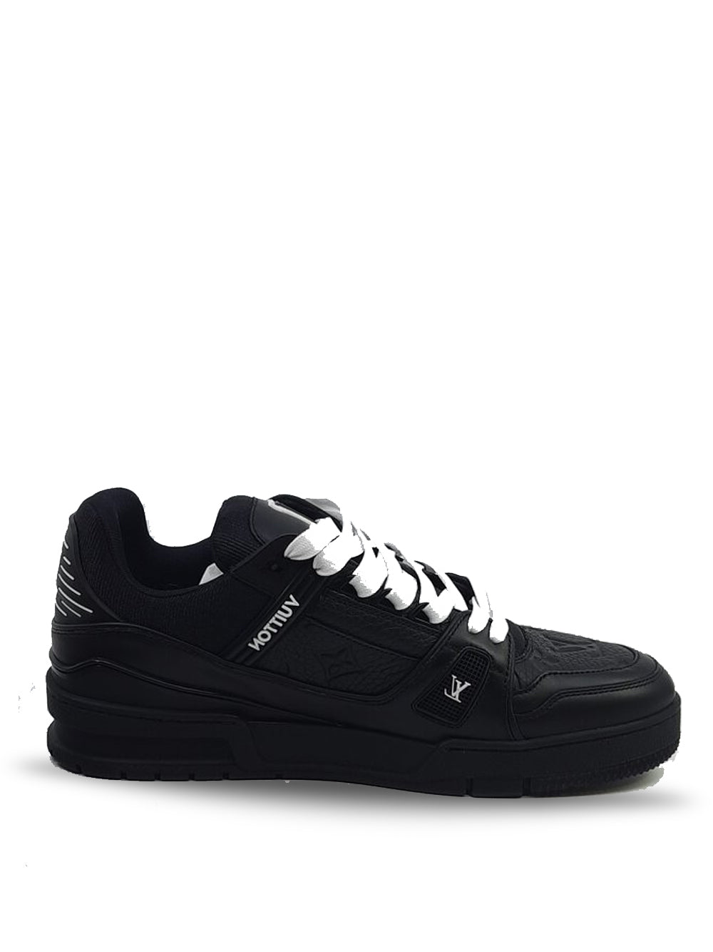 louis vuitton SKATE TRAINER PREMIUM SNEAKERS FULL BLACK