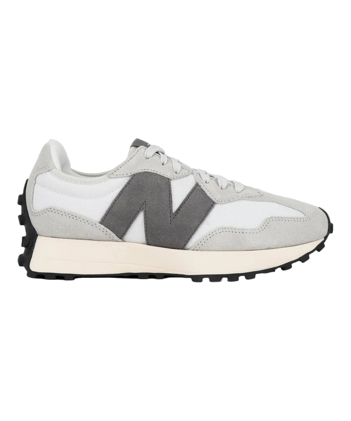 NEWW BALANCE 327 WHITE GREY WITH OG BOX KEYCHAIN