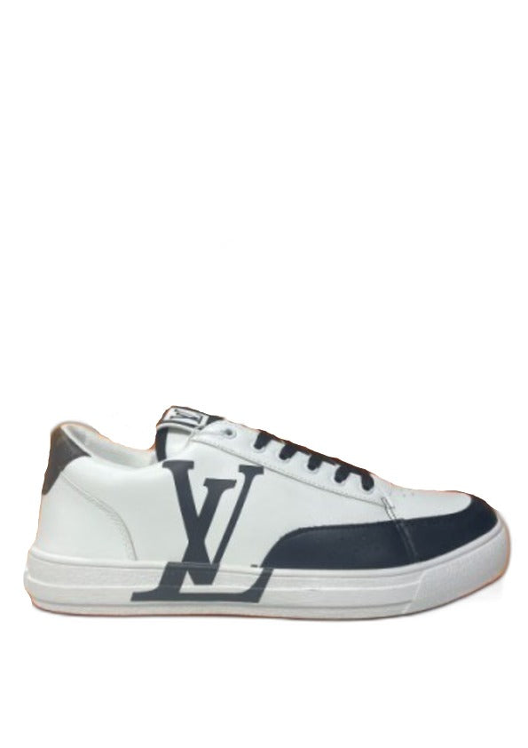 Louis Vuitton LV White Black Logo fix