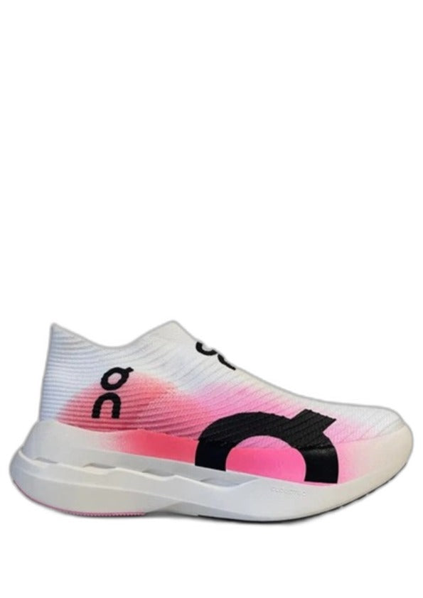 On Cloudboom Strike LS White and Raspberry 5068
