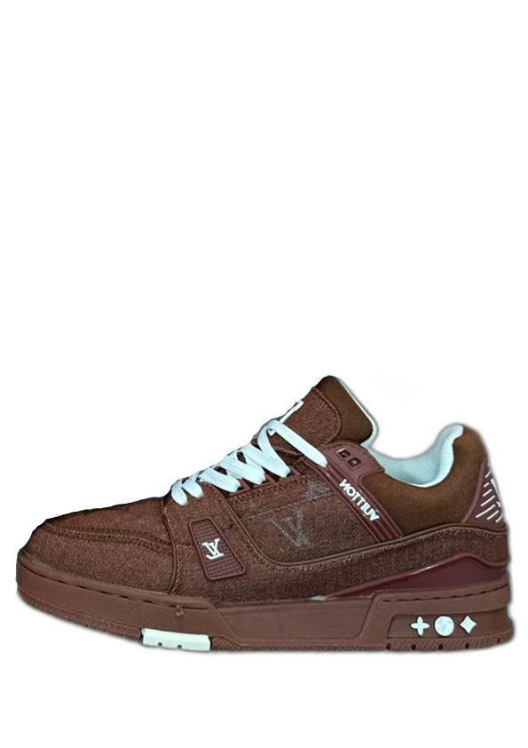 Louis_ Vuitton Trainer Brown Denim With All Accessories 170