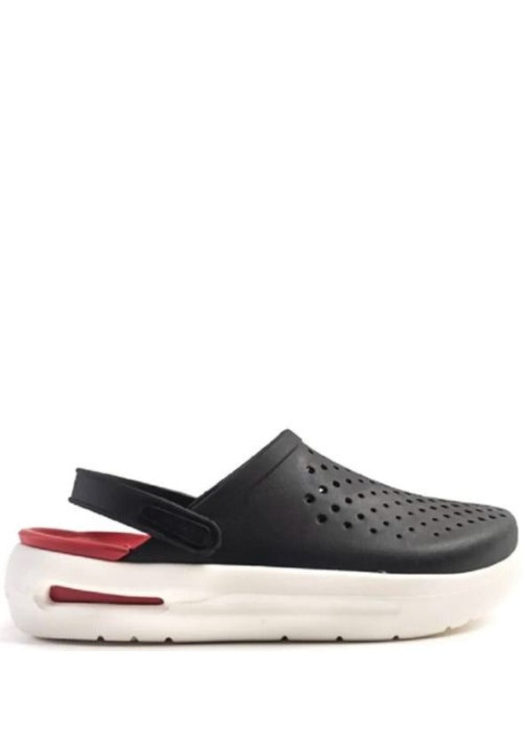 Croc.s inmotion clogs black red