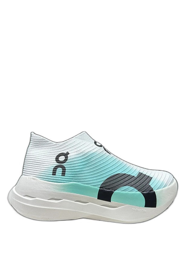 On Cloudboom Strike LS White and Mint Green 5052