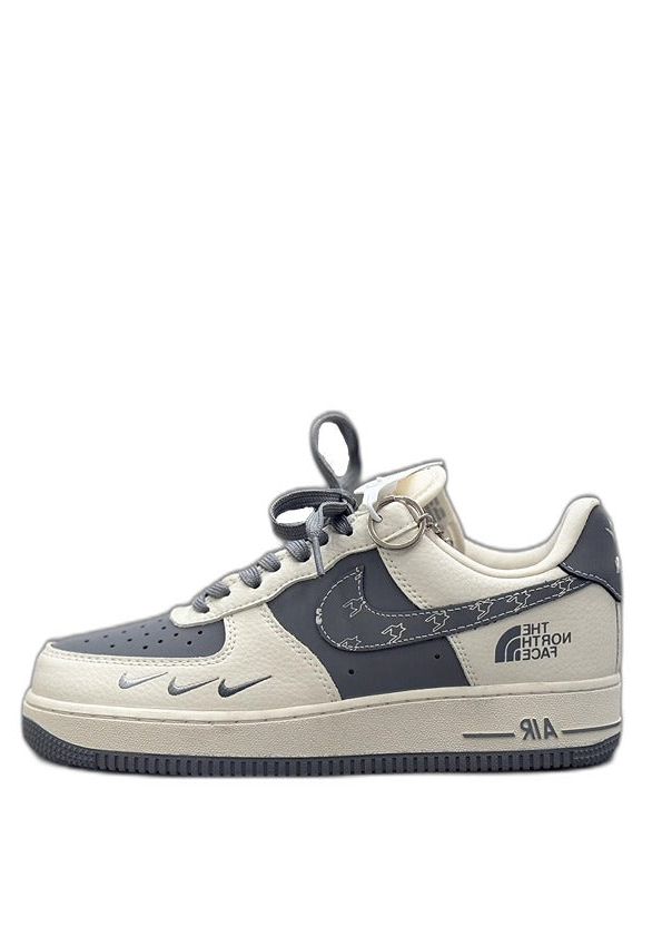 Nikee Airforce 1 x Thee North Face grey off whitee 2702