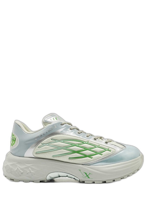 Louis Vuitton LV Discovery Lace Up Silver Green 1813