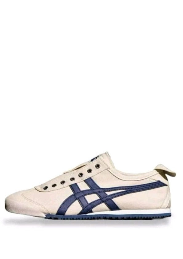 onitsukaa tigerr Mexico 66 BEIGE NAVY SLIPON