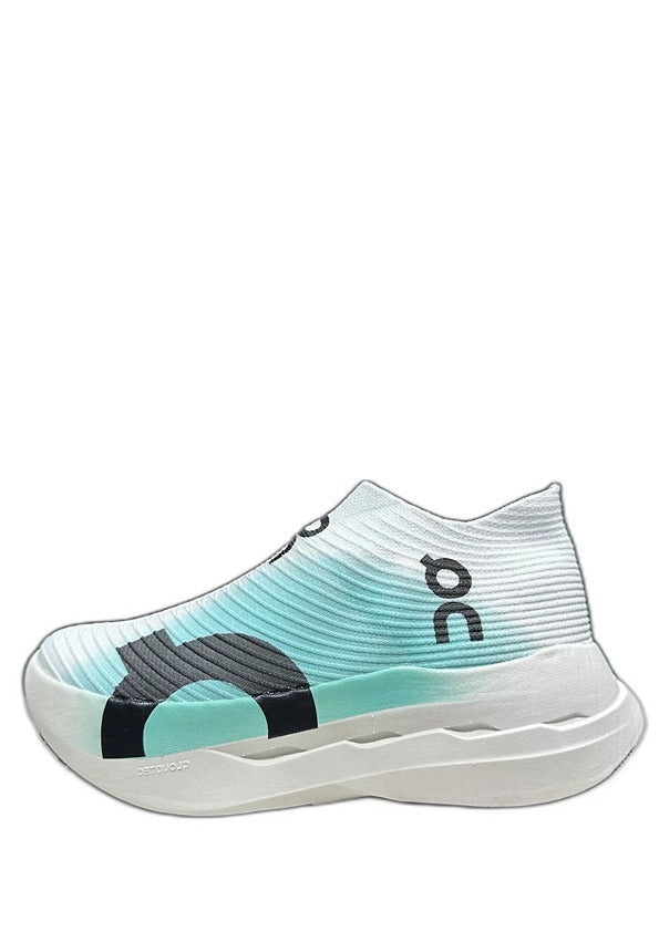 On Cloudboom Strike LS White and Mint Green 5052
