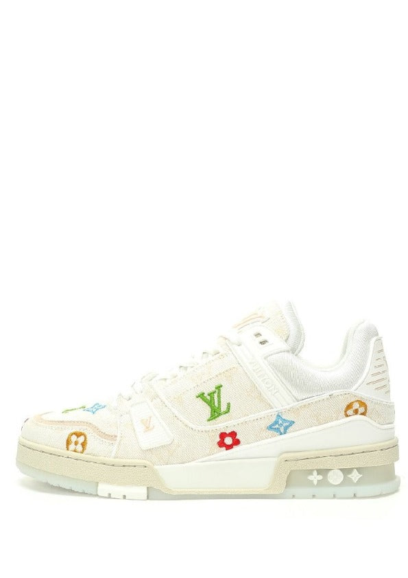 Louiss Vuitton LV Trainer White Multi Monogram Edition