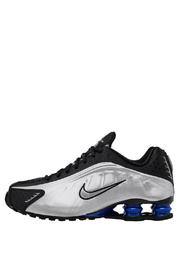 Nikee Shox R4 Black Metallic Silver Racer Blue