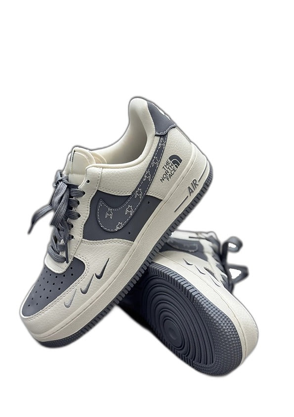 Nikee Airforce 1 x Thee North Face grey off whitee 2702