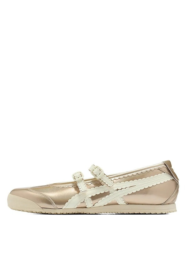 Onitsukaa Tiger Mexico 66 TGRS Metallic Pack Champagne Cream