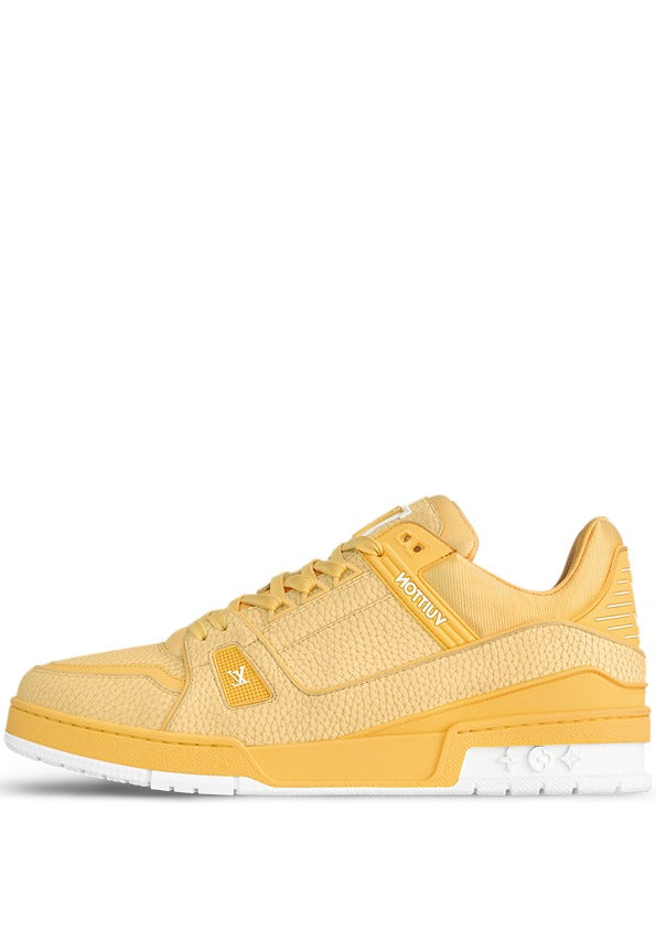 louiss Vuitton lv trainer yellow white