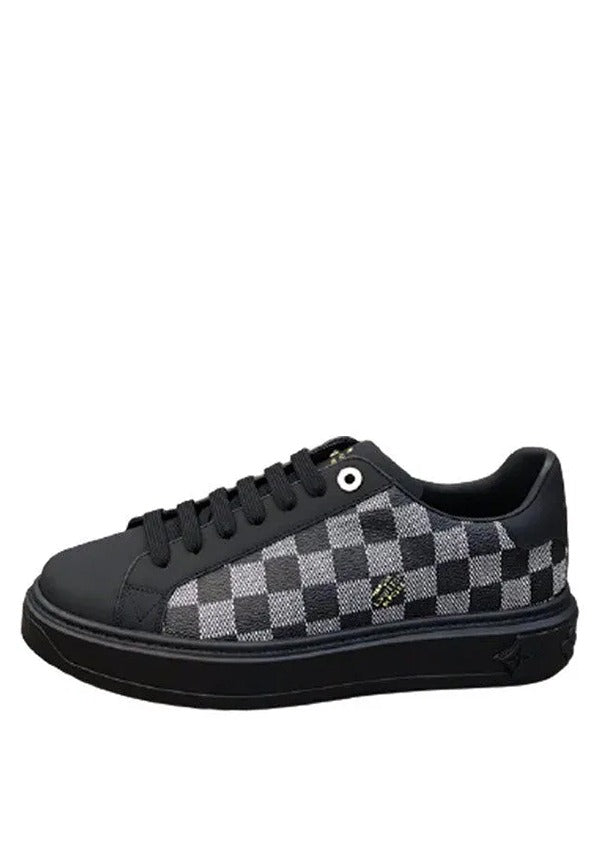 LOUIS Vuitton LV DESIGNER BLACK SNEAKER Fixed