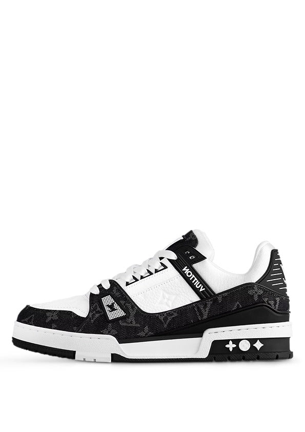 Louiss Vuittonn LV Trainer White Black