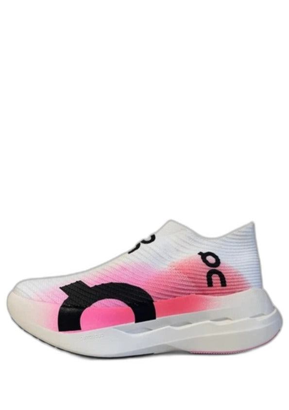 On Cloudboom Strike LS White and Raspberry 5068