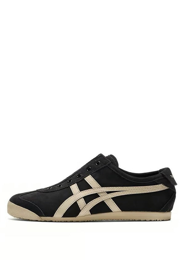 onitsukaa tigerr mexico 66 slip on black putty