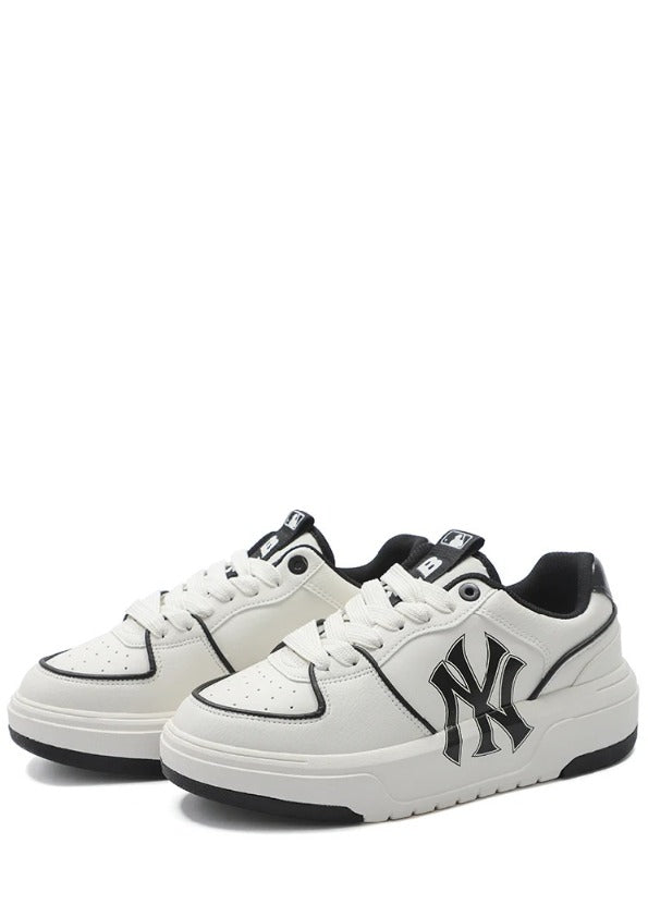 MLB CHUNKY LINER LOW WHITE BLACK