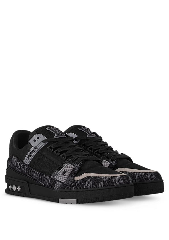 Louiss Vuitton Trainer Black Grey