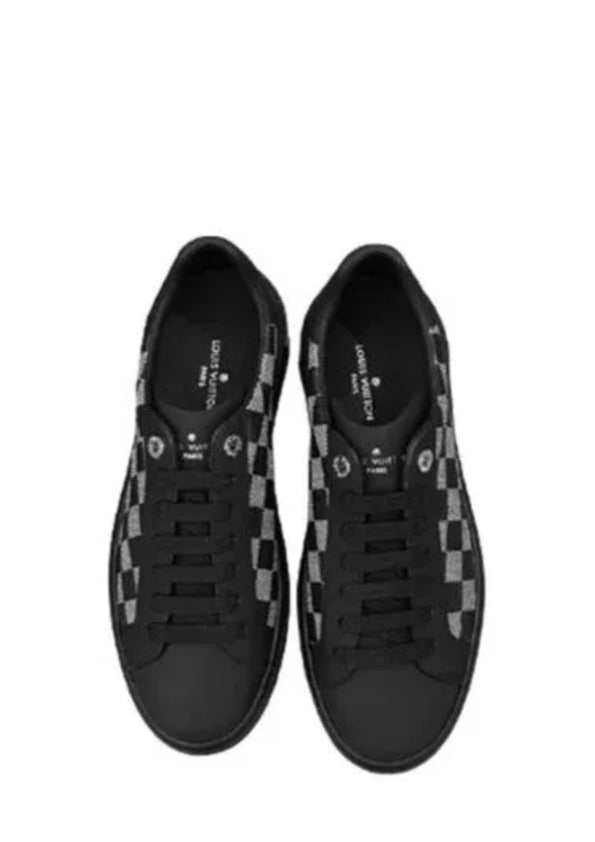 LOUIS Vuitton LV DESIGNER BLACK SNEAKER Fixed