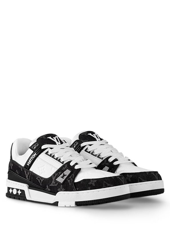 Louiss Vuittonn LV Trainer White Black