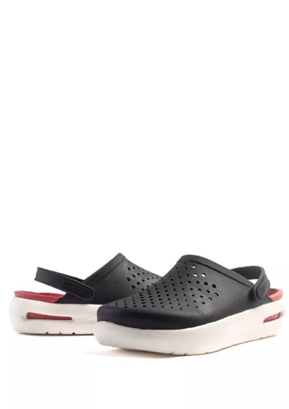 Croc.s inmotion clogs black red
