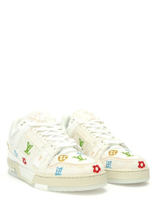 Louiss Vuitton LV Trainer White Multi Monogram Edition
