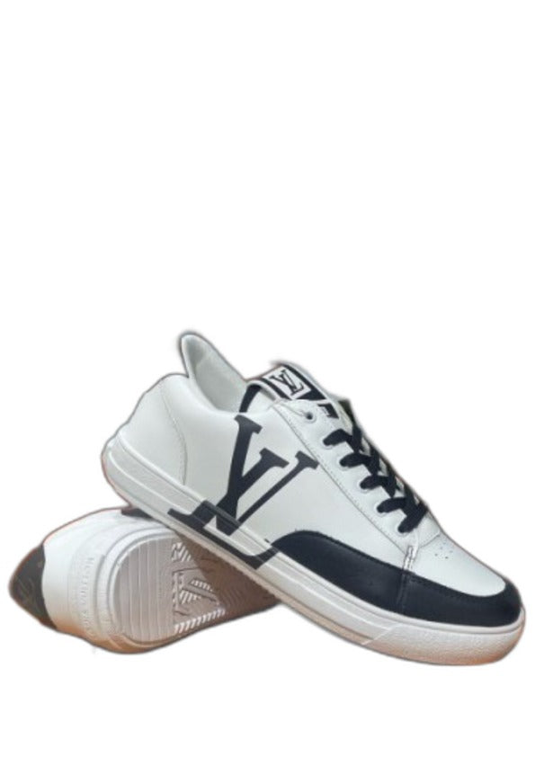 Louis Vuitton LV White Black Logo fix