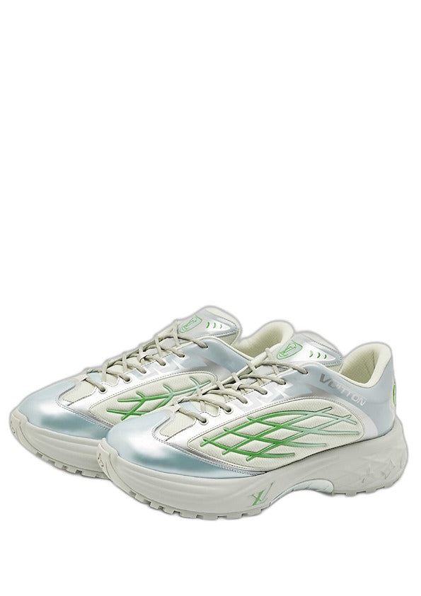 Louis Vuitton LV Discovery Lace Up Silver Green 1813
