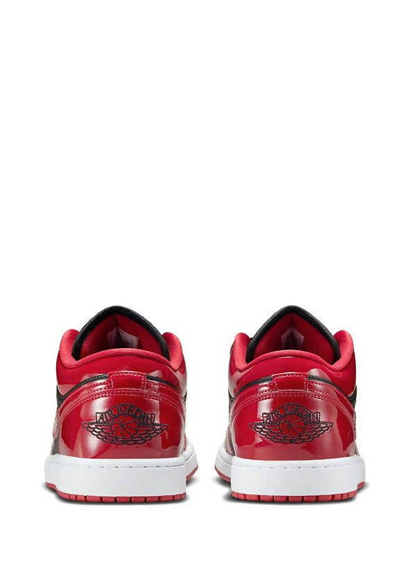 Nikkee Air Jordan 1 Low SE Patent Varsity Red Black 6144