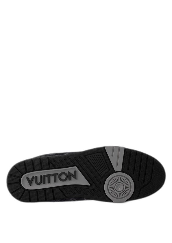 Louiss Vuitton Trainer Black Grey