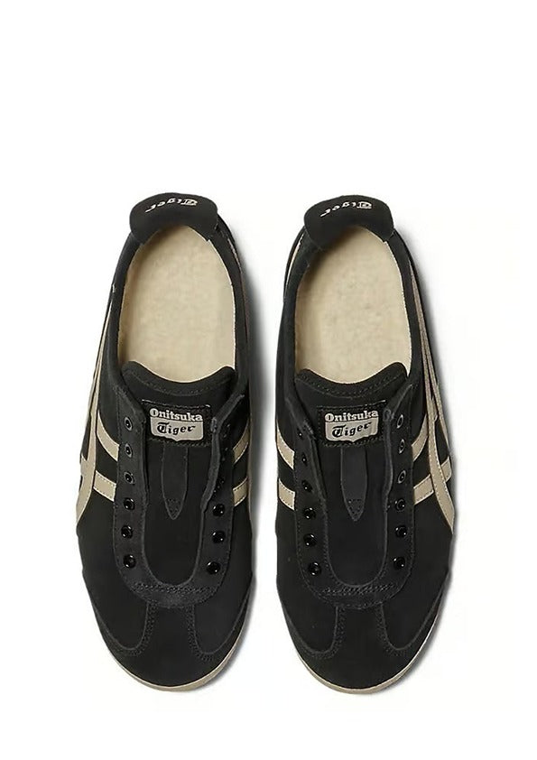onitsukaa tigerr mexico 66 slip on black putty