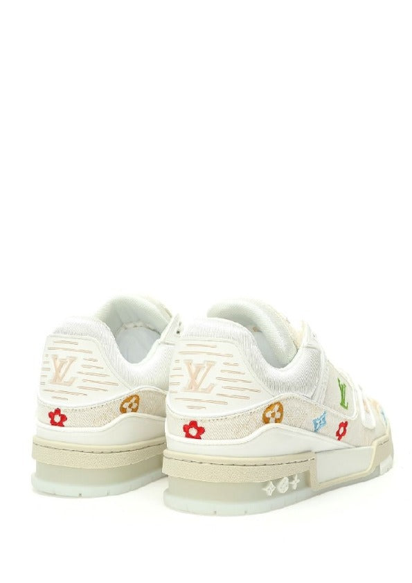 Louiss Vuitton LV Trainer White Multi Monogram Edition