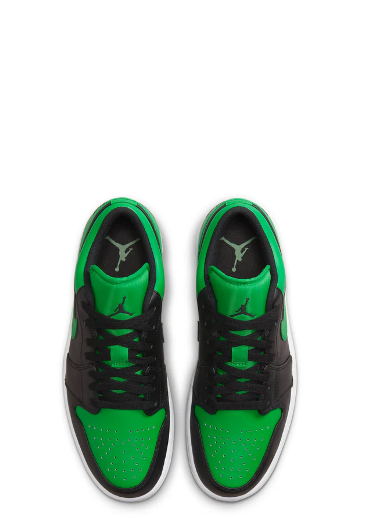 Nikee air jordan 1 low black lucky green sale