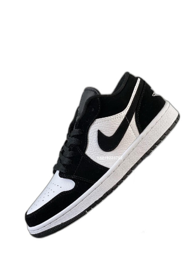 nikee Jordan 1 Low Panda Black White semi ua