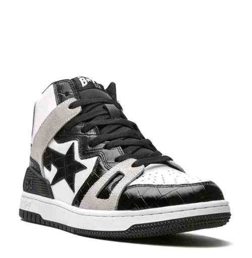 A Bathing Ape Bape Sta 93 Hi Black Light Grey Men S